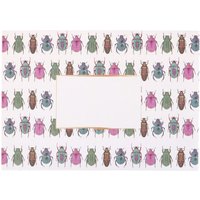 Whimsical Lucky Beetle Necklace Gift Set - Gold