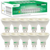 GU10 LED Spotlight Bulbs 4.4W 350lm 38 Degree Wide Beam Energy Saving - Daylight White - 6000K / 10