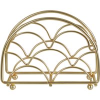 Vertex Deco Matte Gold Napkin Holder - Gold