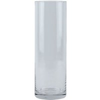 Clear Glass Cylinder Vase 30cm - Clear