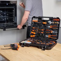 120 Piece Home Tool Kit with Carry Case - Black