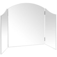 Dressing Table Mirror Free Standing Trifold - Silver