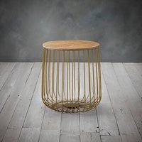 Enzo Cage Side Table - Gold / Small