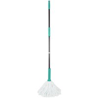 Super Absorbent Easy Twist Microfibre Floor Mop, Turquoise and Grey - Turquoise