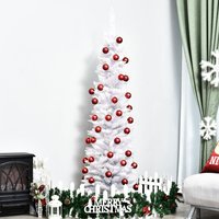 HOMCOM 6ft Artificial Pine Christmas Tree - White