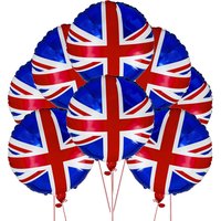 Pack of 40 Union Jack Foil Latex Balloons 18Inches for all occasions - Union Jack Foil