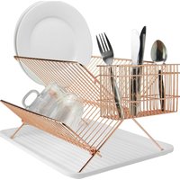 Folding Wire Drainer Rose Gold - Rose Gold