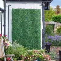 Boxwood Artificial Garden Screening Panel - Green