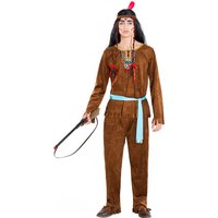 Mens Strong Bison Apache Native American Costume - Brown / XL