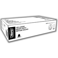 Hero 75l Heavy Duty Bin Bags Black Pack of 150 - Black