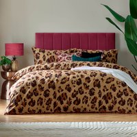 True Leopard Printed Duvet Cover Set - Multicolour / King
