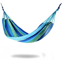 Marina Single Outdoor Garden Hammock - Blue Multi
