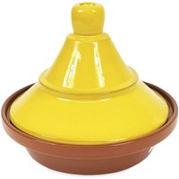 Selena Hand Dipped Glaze Tagine Dish - Yellow