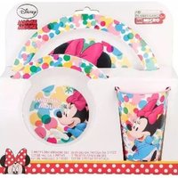 Minnie Mouse 3PC Breakfast Dinning Set Microwave Safe - Pink / Minnie Mouse