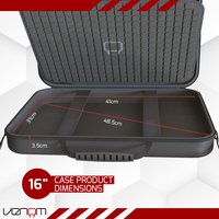 Venom Hard Shell PC Laptop Case - Black / 43cm