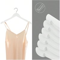 SONGMICS Wooden Clothes Hangers with Notches - White / 2kg