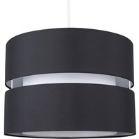 Sophia Large 2 Tier Ceiling Light Shade - Black