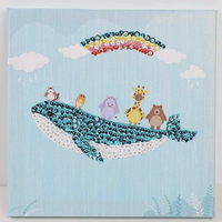 Whale and Animal Friends Sequin Embroidery Kit - Multi
