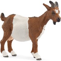 SCHLEICH Farm World 14887 Goat Toy Figure - Brown/White