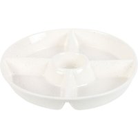 Ghostly Delight Chip And Dip Snack Dish - White