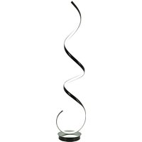 Contemporary LED Spiral Floor Lamp - Black and White