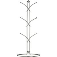 Helix Chrome 6 Cup Mug Tree - Silver