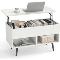 Lift Top Accent Table - White