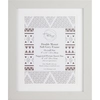 Double Mount Soft Grey Frame - 8x6in