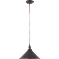 Provence 1 Light Dome Ceiling Pendant Old Bronze, E27 - Old Bronze / 1.8kg