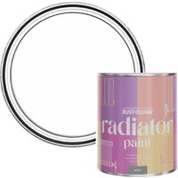 Rust-Oleum Radiator Paint in Satin Finish - Cotton (White) 750ml - White