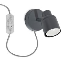 Grey Indoor Wall Spotlight - Grey