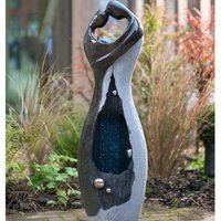 Couple The Rain Design Water Feature with LED Light - Brown