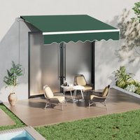 Outdoor Retractable Awning for Window and Door - Green / 250cm