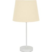 Charlie White Table Lamp Tapered Shade - Beige / Bulb Not Included
