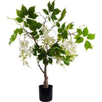 Artificial White Wisteria Bush - Wisteria Bush