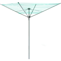 Rotary Airer 4 Arm Clothes Garden Washing Line - Silver