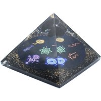 Midnight Reiki 90 mm Orgonite Pyramid - Black