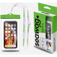 Waterproof Smartphone Pouch - Green and White