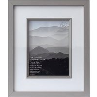 Evie Mounted Inlay Photo Frame - Grey / 8 x 6 inch