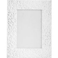 Geo Prisma 5in x 7in White Photo Frame - White