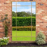 Genestra Outdoor Garden Wall Mirror - Gold / 200cm / 120cm