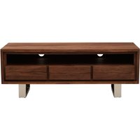 Simla Acacia Wood Media Unit - Brown