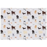 Dog Print Dinner Placemat - Multicolour