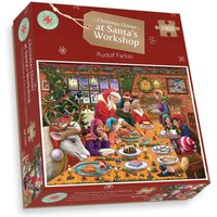 Christmas Dinner at Santa's Workshop 1000 Piece Jigsaw Puzzles - Neutral