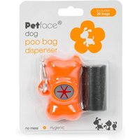 Petface Dog Poo Bag Dispenser With 40 Bags - Black / 18cm