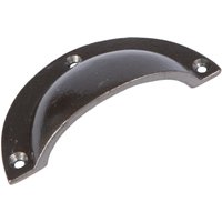 Curved Cabinet Drawer Pull - W95mm x H46mm - Raw - Pack of 4 - Raw