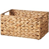 Eden & Willow Water Hyacinth Wicker Storage Basket with Handles - Small / 15.0cm