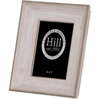 White Washed Photo Frame 5X7 - Wood - L4 x W21 x H26 cm - Grey - White Brown 5" x 7"
