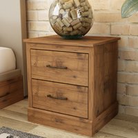 Camford Two Drawer Bedside Table
