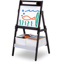 Classic Kids Whiteboard With Paper Roll Storage - Chocolate